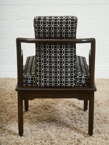 Geometric Monte Verde Young Hollywood Regency Pair of Chairs