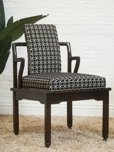 Geometric Monte Verde Young Hollywood Regency Pair of Chairs