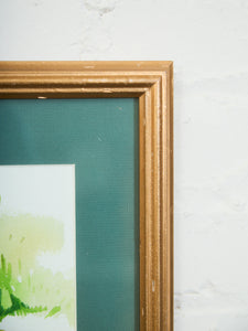 Reflections by the Stream Watercolor Signed