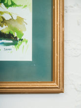 Load image into Gallery viewer, Reflections by the Stream Watercolor Signed
