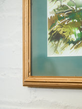Load image into Gallery viewer, Reflections by the Stream Watercolor Signed
