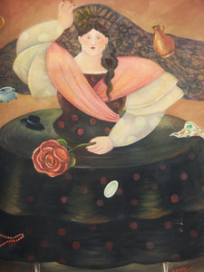 La Dama con la Rosa Signed by Mr.Gaspay