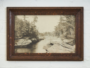 WS Blatchley Stereoscopic Photograph of the Wisconsin River