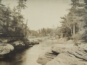 WS Blatchley Stereoscopic Photograph of the Wisconsin River