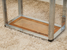 Load image into Gallery viewer, Milo Baughman Design Institute Tubular Chrome Caned Etagere Bookshelf Display
