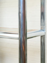 Load image into Gallery viewer, Milo Baughman Design Institute Tubular Chrome Caned Etagere Bookshelf Display
