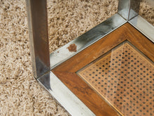 Load image into Gallery viewer, Milo Baughman Design Institute Tubular Chrome Caned Etagere Bookshelf Display
