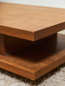 Long Wood Low Profile Coffee Table