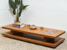 Load image into Gallery viewer, Long Wood Low Profile Coffee Table
