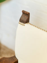Load image into Gallery viewer, Spanish Revival Carved Wood Armchair with Cream Upholstery
