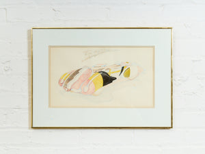 Watercolor Concept Car Illustration “Europa” by M. Rogers
