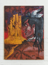 Load image into Gallery viewer, Warrior Portrait with Feathers
