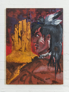Warrior Portrait with Feathers