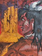 Load image into Gallery viewer, Warrior Portrait with Feathers
