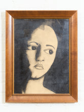 Load image into Gallery viewer, Portrait on Masonite done with pencil
