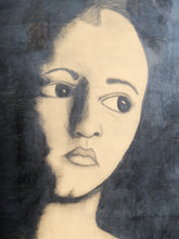 Load image into Gallery viewer, Portrait on Masonite done with pencil
