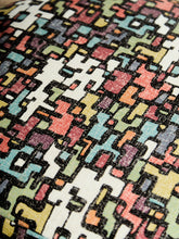 Load image into Gallery viewer, Set of Mid-Century Barrel Arm Chairs in Abstract Upholstery
