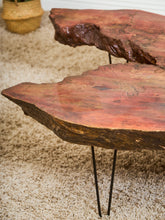 Load image into Gallery viewer, Burlwood Mid Century Coffee Table with Hairpin legs
