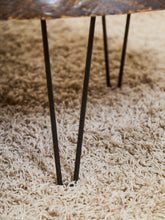 Load image into Gallery viewer, Burlwood Mid Century Coffee Table with Hairpin legs
