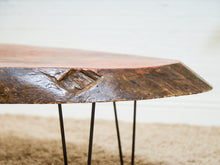 Load image into Gallery viewer, Burlwood Mid Century Coffee Table with Hairpin legs
