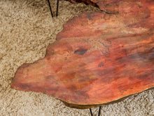 Load image into Gallery viewer, Burlwood Mid Century Coffee Table with Hairpin legs
