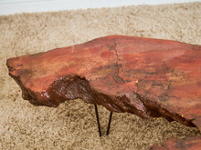 Load image into Gallery viewer, Burlwood Mid Century Coffee Table with Hairpin legs
