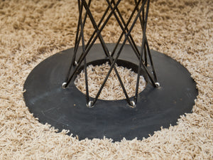 Cyclone Dining Table with Traventine Top