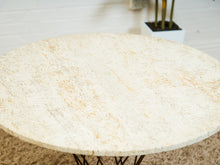 Load image into Gallery viewer, Cyclone Dining Table with Traventine Top

