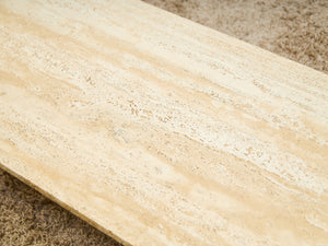 Travertine Mid Century Coffee Table