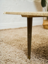 Load image into Gallery viewer, Travertine Mid Century Coffee Table
