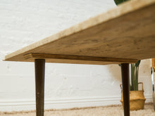 Load image into Gallery viewer, Travertine Mid Century Coffee Table
