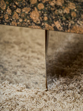 Load image into Gallery viewer, Post Modern Granite Coffee Table with Chrome Pedestal Base

