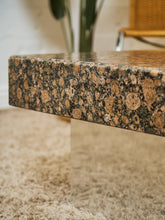 Load image into Gallery viewer, Post Modern Granite Coffee Table with Chrome Pedestal Base
