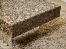 Load image into Gallery viewer, Post Modern Granite Coffee Table with Chrome Pedestal Base
