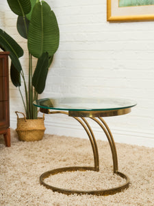 Brass 1970’s Side Table
