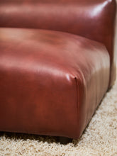 Load image into Gallery viewer, Low profile 70’s Style Cantina Leather Sofa
