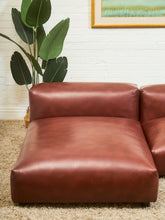 Load image into Gallery viewer, Low profile 70’s Style Cantina Leather Sofa
