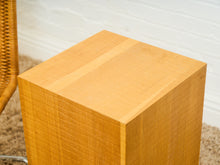 Load image into Gallery viewer, Blonde Pedestal Table with Plinth base
