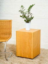 Load image into Gallery viewer, Blonde Pedestal Table with Plinth base
