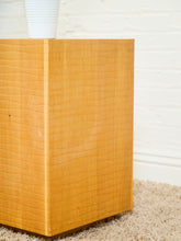 Load image into Gallery viewer, Blonde Pedestal Table with Plinth base
