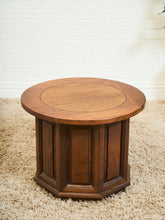 Load image into Gallery viewer, 1970’s Round End Table with Storage
