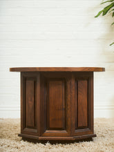 Load image into Gallery viewer, 1970’s Round End Table with Storage

