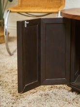 Load image into Gallery viewer, 1970’s Round End Table with Storage

