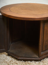 Load image into Gallery viewer, 1970’s Round End Table with Storage
