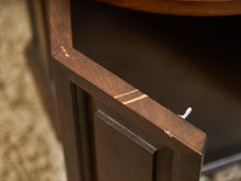 Load image into Gallery viewer, 1970’s Round End Table with Storage
