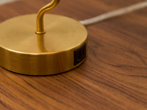 Squiggly Gold Lamp