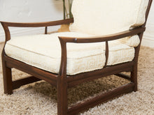 Load image into Gallery viewer, Mid-Century Walnut Lounge Chair with Asian-Inspired Arms Craftsmen
