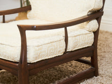 Load image into Gallery viewer, Mid-Century Walnut Lounge Chair with Asian-Inspired Arms Craftsmen
