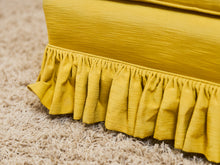 Load image into Gallery viewer, Vintage Channel-Back Slipper Chair in Goldenrod
