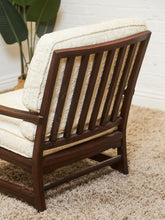 Load image into Gallery viewer, Mid-Century Walnut Lounge Chair with Asian-Inspired Arms Craftsmen
